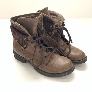 B.O.C Brown Karel Combat Boots Size 6.5